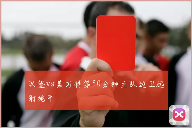 汉堡vs莱万特第50分钟主队边卫远射绝平